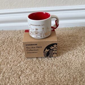 Starbucks Washington D.C. Red and White Ornament mug